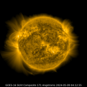 GOES-16 SUVI Primary 171 image of the Sun