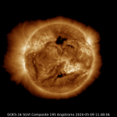 GOES-16 SUVI Primary 195 image of the sun