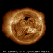 GOES-16 SUVI Primary 195 image of the sun